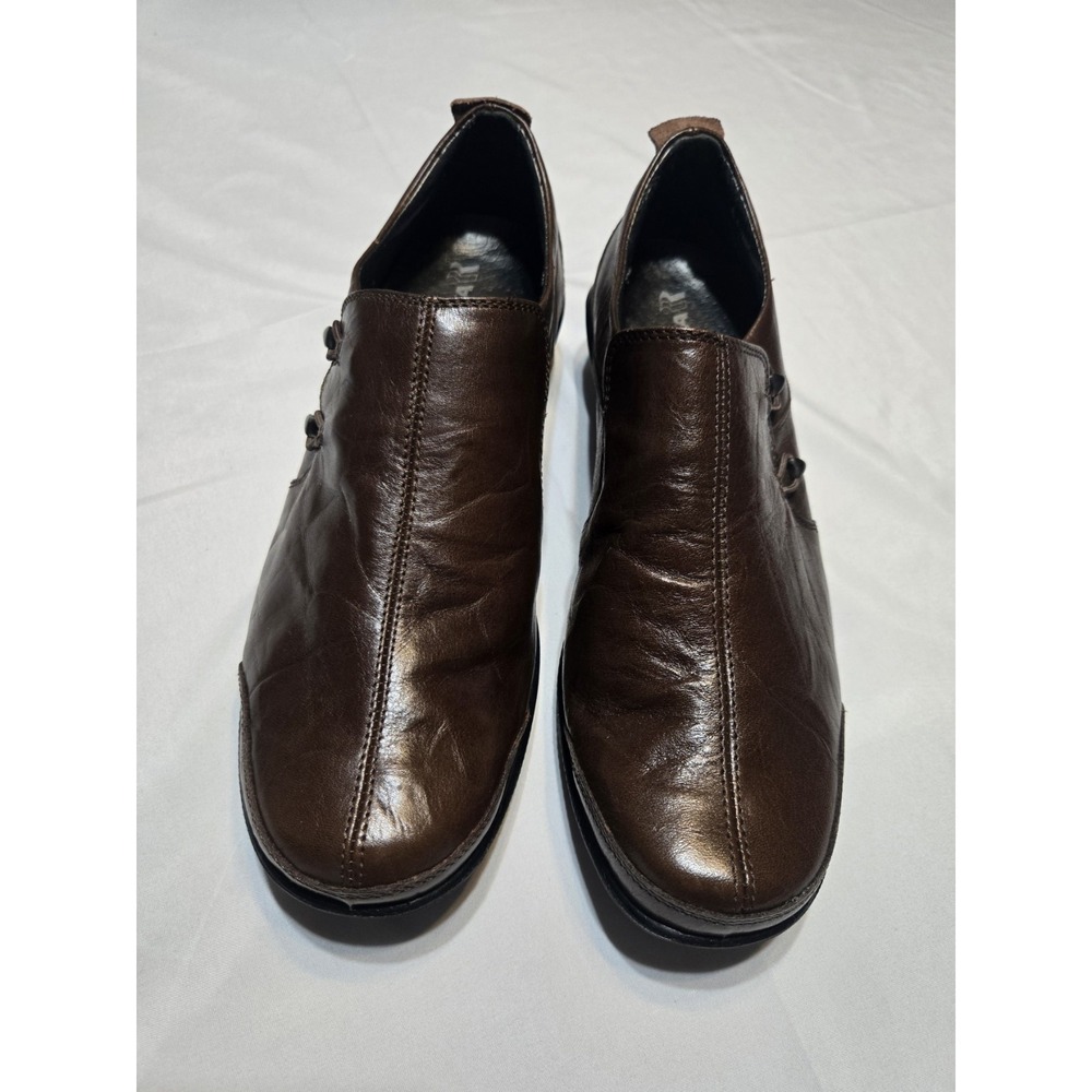 Romika Citylight Comfort Leather Shoes Womens EUR40/US9-9.5 Loafers SlipOn Brown